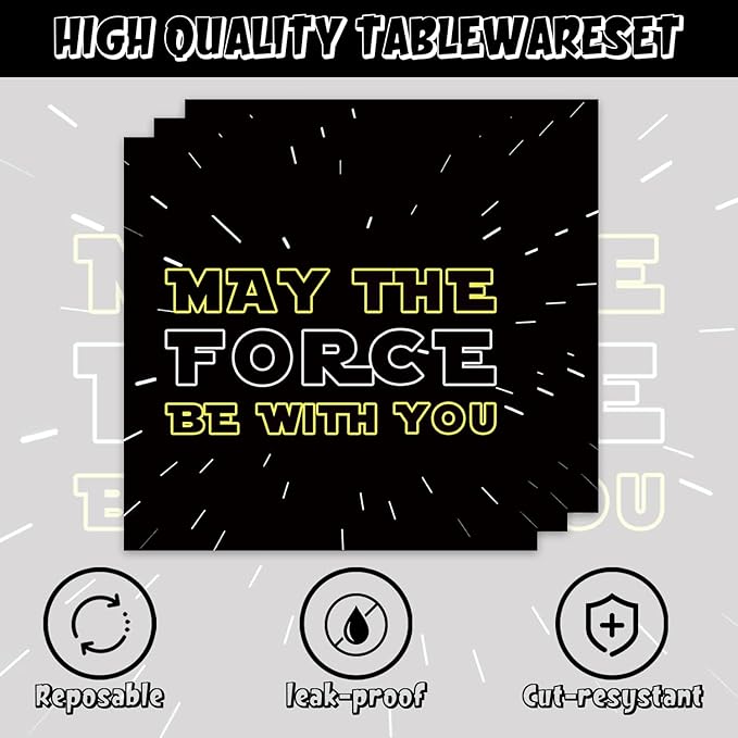 40Pcs Galaxy Birthday Party Decorations Star Plates and Napkins Baby Shower Party Supplies Set for 20 Guests