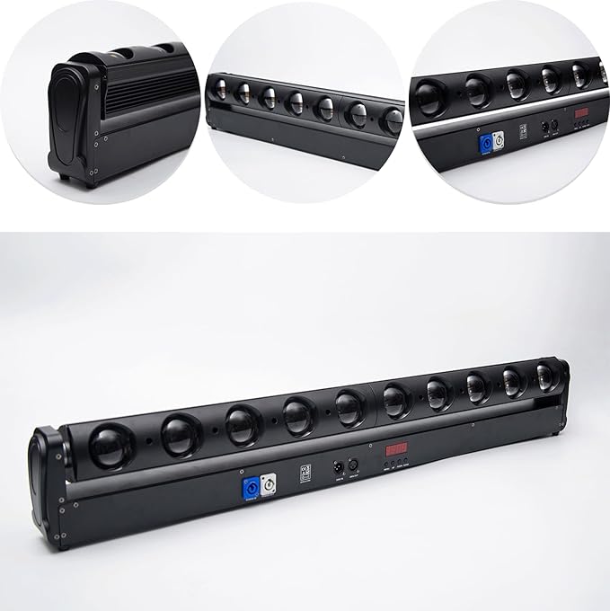 10LED Stage Wash Light Bar DMX Moving Head RGBW Color Strip Beam Strobe Beam DJ Lighting Wall Washer Lights Stage Lighting for KTV Club Ball Disco Wedding Party