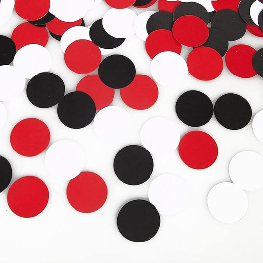 Red Black White Party Decorations - 300Pcs Confetti Paper Dot Birthday Baby Shower decoration Bridal Wedding Table Decor