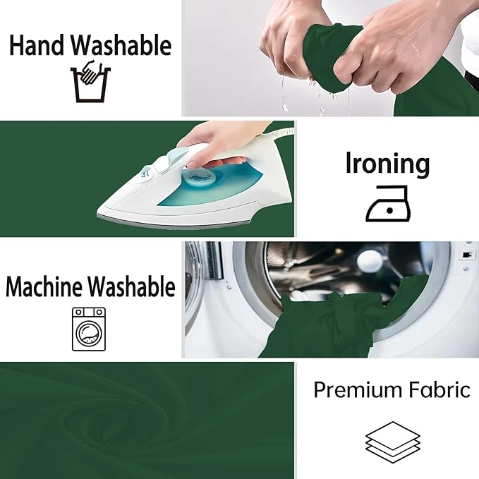 Dark Green Photography Backdrop for Photoshoot, Photo Backdrop Curtain, Perfect Dark Green Backdrops for Party Portrait Photoshoots Video Studio 5FTx7FT