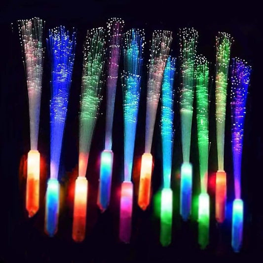 100 Pack Glow Sticks Mardi Gras Party Supplies ,3 Models Flashing Sticks, Fiber Optic Wands Light up Sticks Fit New Years Eve Wedding Birthday Christmas valentine's day