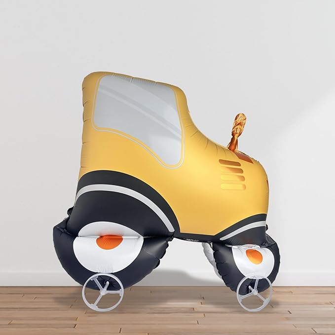Walking Tractor Balloons, Self-Standing Large Tractor Foil Balloons for Farm Themed Party Birthday Baby Shower Decoration Supplies(Number 1)