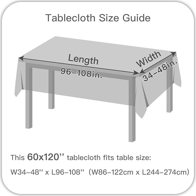 maxmill Tablecloth Weaved Texture Stain Resistant Waterproof, Wrinkle Resistant Washable Table Cloth, Fabric Table Cover for Dining Room, Indoor Outdoor Use, Rectangle 60 x 120 Inch, Navy Blue