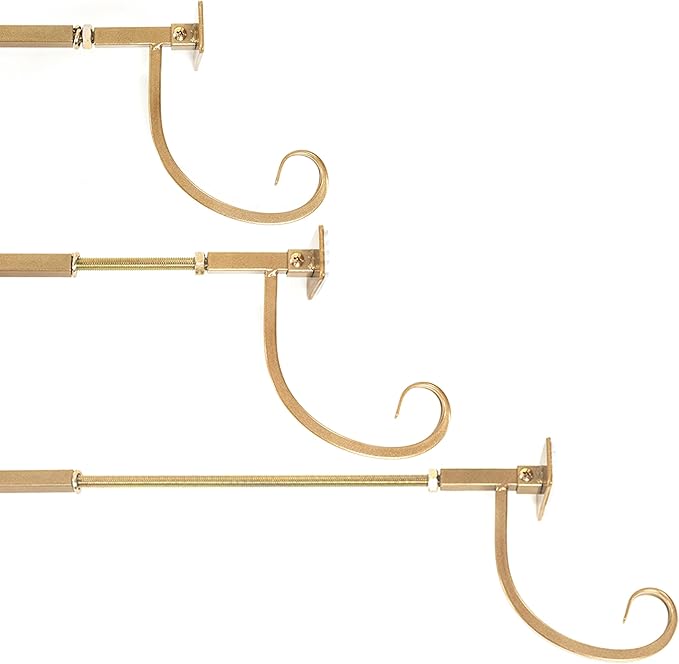 VILLAGE LIGHTING COMPANY [Front Door Garland Hanger] - Adjustable to Different Door Widths | Heavy-Duty Cast Iron | Decorative Christmas and Holiday Decor | No Nails, Screws, or Damage