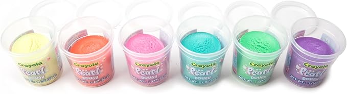 Crayola 20pk Pearl Dough 20pk x 3oz – Ideal Halloween Party Favors & Fidget Toys, Sparkling Colors for Creative Play, Safe Non-Toxic Crafting, Great Party Favors & Classroom Fun