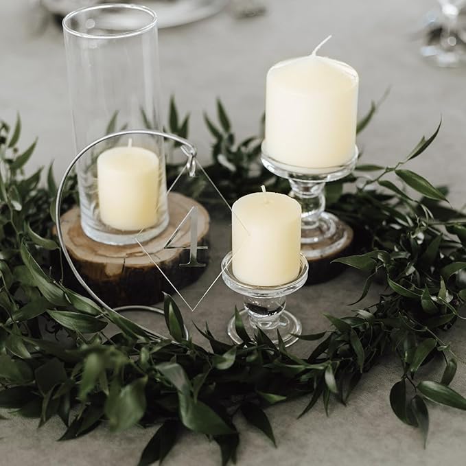 15 Hours Ivory Votive Candles, Unscented 2 inch Wax Candles for Wedding, Party, Holiday Spa & Home Decoration, 24 Packs，Odorless, Smokeless, No Wax Dripping Candles