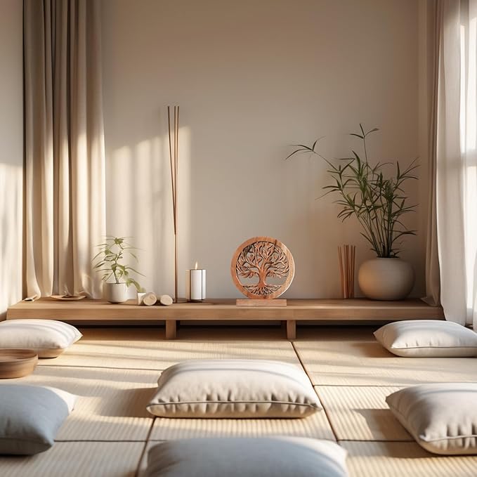 Decozen Solid Wood Tree of Life Sculpture, Home Decor, Boho, Coffee Table, Centerpiece Table Decorations, Mantle, Dining Table Centerpiece, Bathroom Shelf, Christmas Decorations