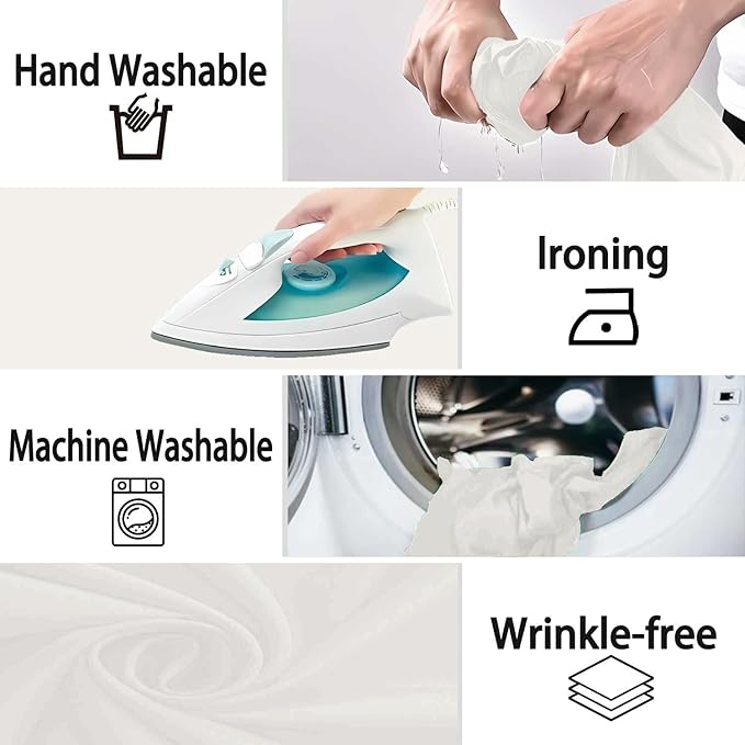 Ivory Photography Backdrop for Photoshoot, Photo Backdrop Curtain, Perfect Ivory Backdrops for Party Portrait Photoshoots Video Studio 6FTx9FT