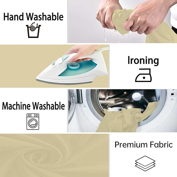 Tan Photography Backdrop for Photoshoot, Photo Backdrop Curtain, Perfect Tan Backdrops for Party Portrait Photoshoots Video Studio 8FTx10FT