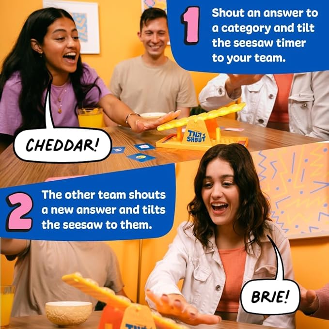 Party Game Bundle – Herd Mentality & Tilt ’N’ Shout | Fun Family Board Games for Adults, Teens & Kids | Fast-Paced, Easy-to-Learn Games for Parties & Game Night