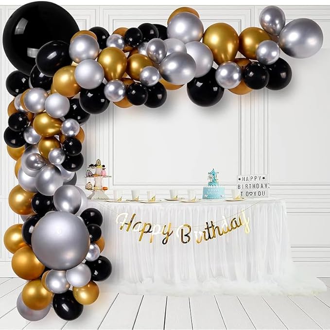 Metallic Silver Balloons 50 pcs 12 Inch Chrome Silver Latex Balloons for Wedding Bridal Engagement Baby Shower Gender Reveal Easter Anniversary Birthday Christmas Party Decorations