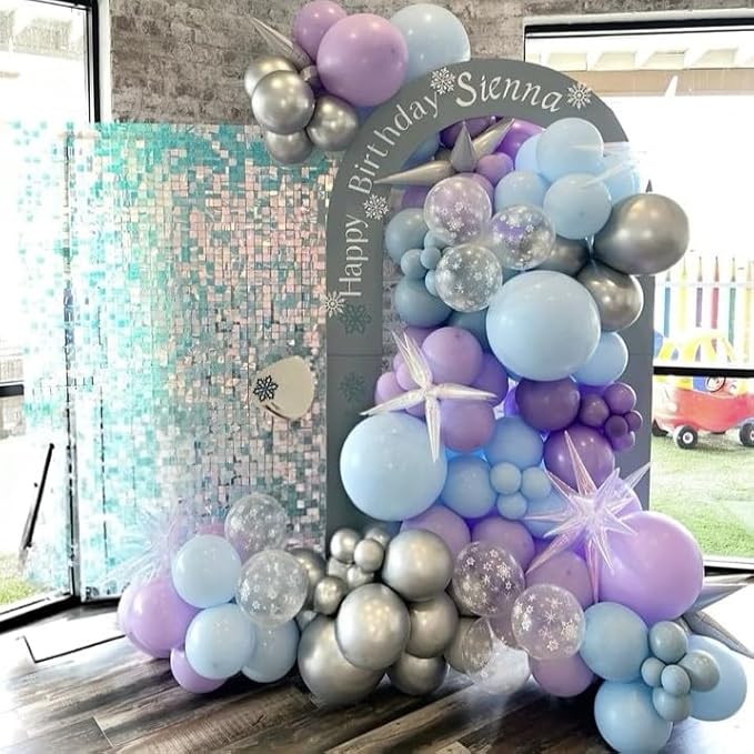 6PCS Iridescent Star Balloons, 22Inch Huge Iridescent Explosion Star Balloons Holographic Spike Cone Foil Balloon for Baby Shower Bridal Shower Wedding Winter Birthday Party Decorations