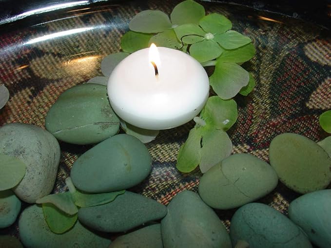 D'light Online Large White Floating Candles 3 Inch Wax Discs for Events, Weddings, Spa, Home Decor, Special Occasions, Cylinder Vases, Centerpieces, Pool and Holidays (Large - 3" (Set of 36), White)