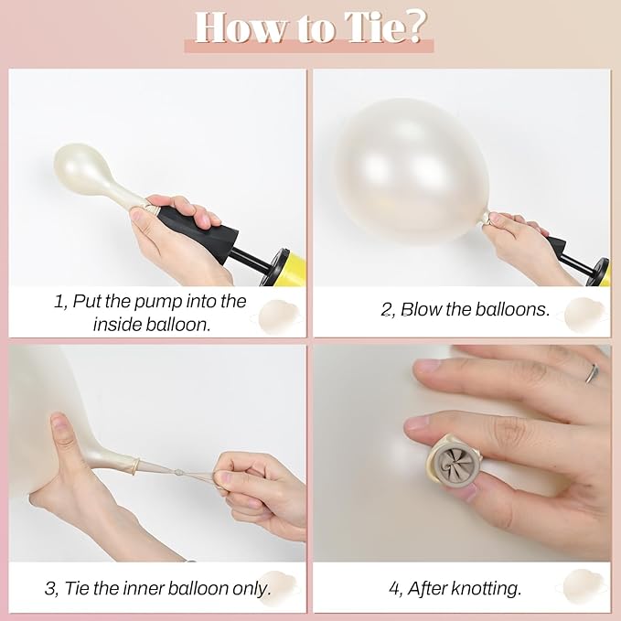 Dusty Pink Balloons, Blush Light Pink Double Stuffed Pearl White Metallic Chrome Rose Gold Balloons for Women Girls Birthday Party Boho Wedding Engagement Bridal Shower Baby Shower Decoration