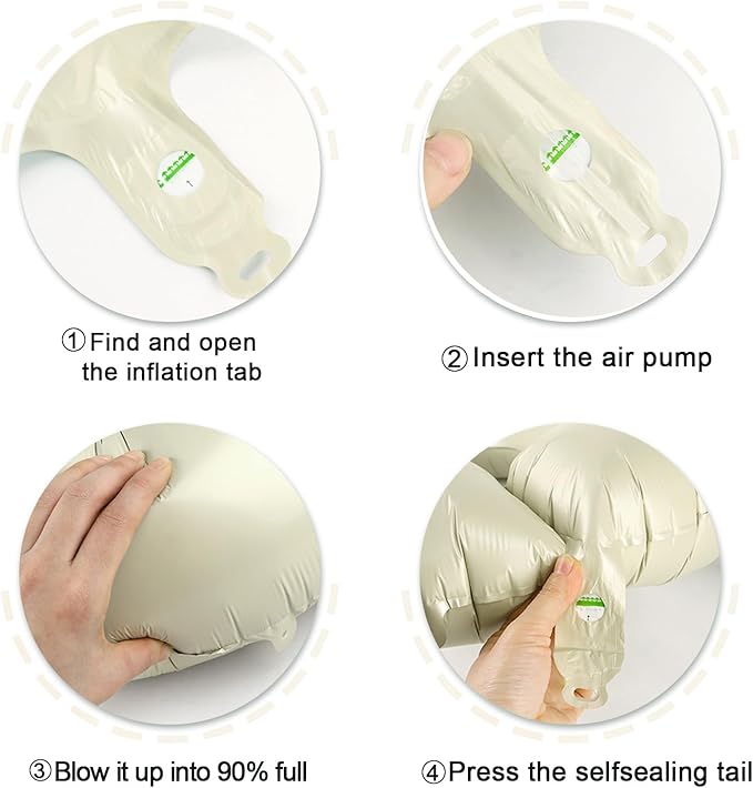 Cream White Large 3 Number Balloon 40 Inch, 3 13 23 30 33 36 38 Cream White Birthday Party Decorations, Number Three Foil Balloons for Anniversary Party Graduations Celebration Supplies