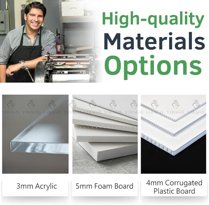 "We're Engaged" Minimalist Welcome Sign - Bold & Simple Couples Yard Sign for Engagement Party