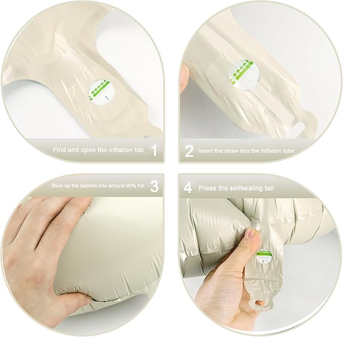 40 Inch Cream White 3 Large Number Balloon, 3 13 23 30 33 36 38 Cream White Birthday Party Decorations, Number Three Foil Balloons for Anniversary Party Graduations Celebration Supplies