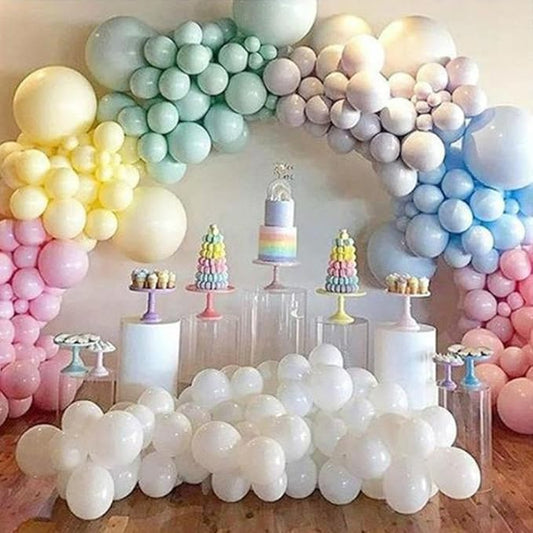 Felice Arts Pastel Easter Balloons Garland Kit Macaron Balloons Arch Kit Baby Shower Rainbow Ice Cream Party Supplies Daisy Birthday Party Decorations