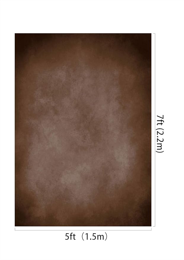 Kate 5x7ft Brown Portrait Backdrops Vintage Brown Backgrounds for Professional Photography Studio