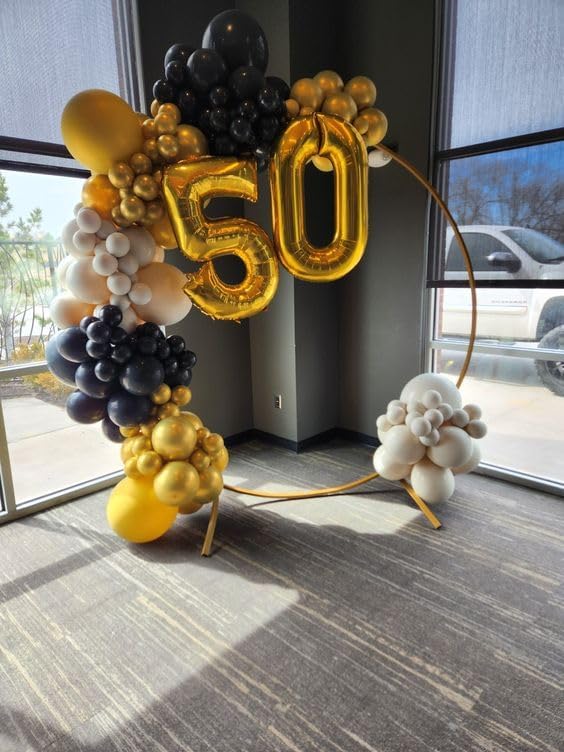 Gold Number 9 Balloon 40 Inch, 9th Birthday Party Decorations for Children, Giant 9 Foil Balloon for Party Supplies