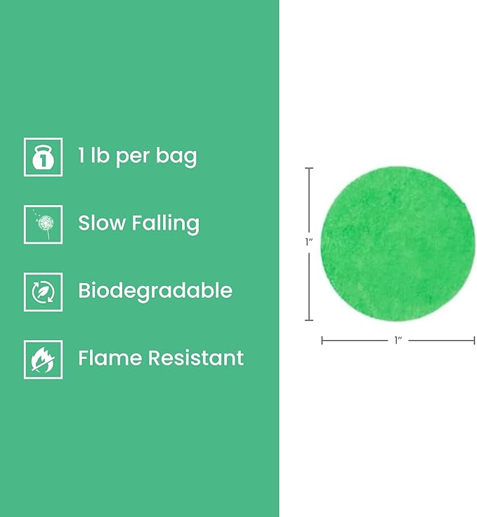 Ultimate Confetti Turquoise Biodegradable Tissue Confetti Circles - 30,000 Pieces (1lb)