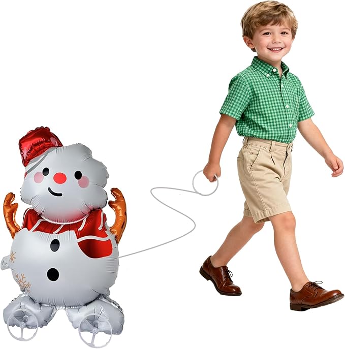 Walking Christmas Balloons, Self-Standing Foil Balloons for Christmas Party Decorations, New Year, Birthday Party Supplies(Walking3)