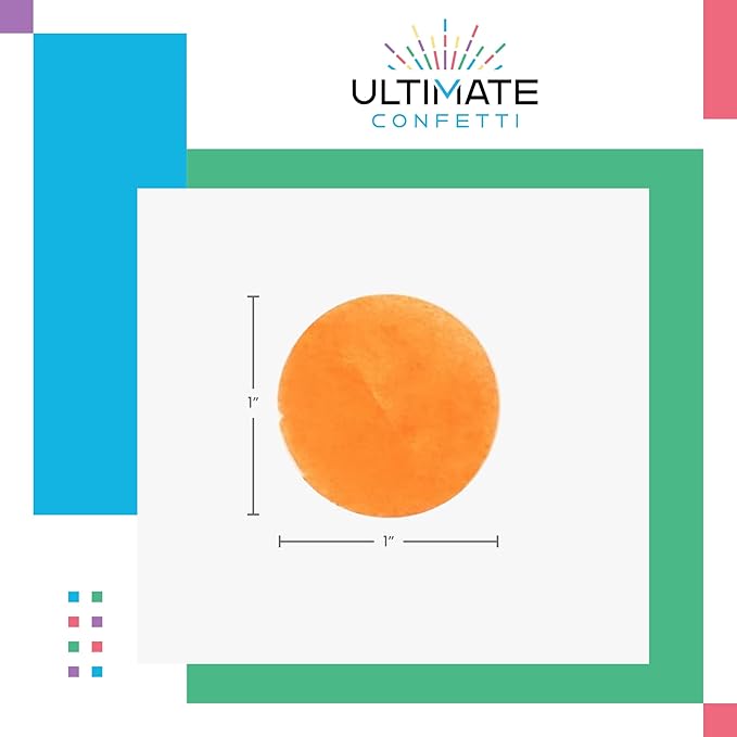 Ultimate Confetti Turquoise Biodegradable Tissue Confetti Circles - 30,000 Pieces (1lb)