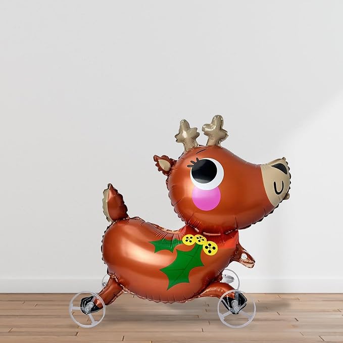 Walking Christmas Balloons, Self-Standing Foil Balloons for Christmas Party Decorations, New Year, Birthday Party Supplies (Walking2)