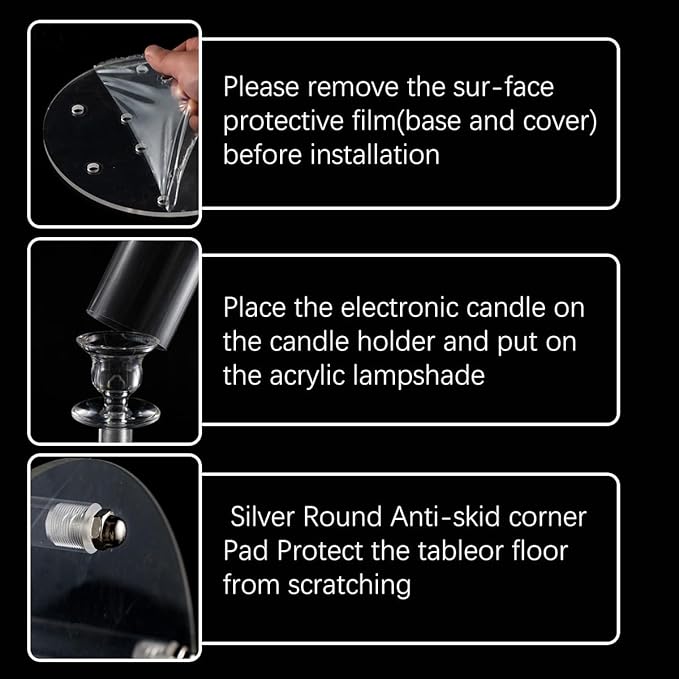 10 Arm Acrylic Candelabra Centerpieces for Wedding Tables, Floor Clear Tall Candlesticks Holder with Removable Lampshade for Birthday Party Home Decoration, Fit 0.82" LED Candles(37.7Inches)