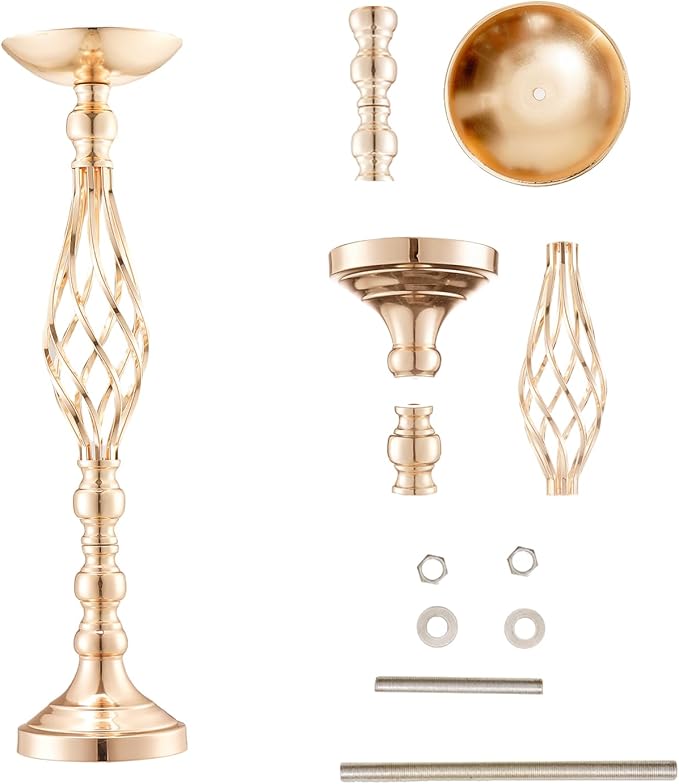 VEVOR Metal Wedding Centerpiece Gold,Candlestick,20PCS 58cm/22.83”