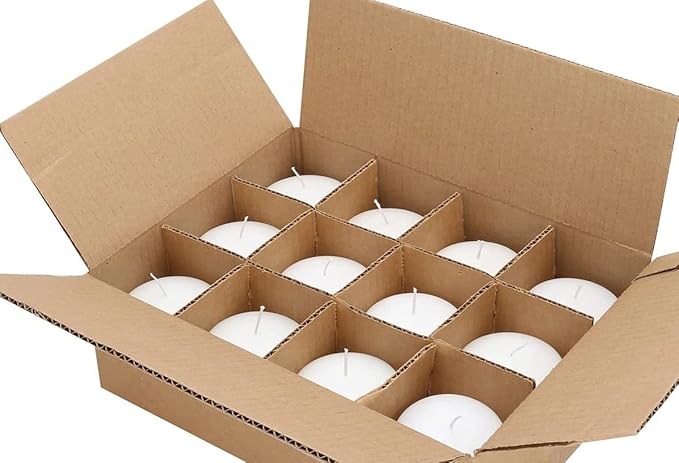 D'light Online Large White Floating Candles 3 Inch Wax Discs for Events, Weddings, Spa, Home Decor, Special Occasions, Cylinder Vases, Centerpieces, Pool and Holidays (Large - 3" (Set of 36), White)