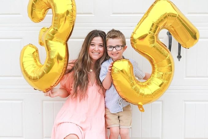 Gold Number 11 Balloon 40 Inch, 11th Birthday Party Decorations for Children, Giant 11 Foil Balloon for Party Supplies