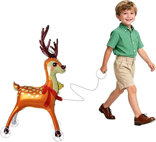 Walking Christmas Balloons, Self-Standing Foil Balloons for Christmas Party Decorations, New Year, Birthday Party Supplies (Walking5)