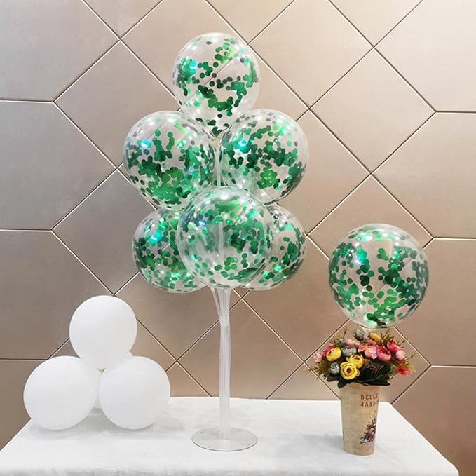 Green Confetti 5000 Pieces 1 Inch Table Confetti Glitter Dots for Wedding Baby Shower Birthday Party Table Decorations(1.76 OZ)