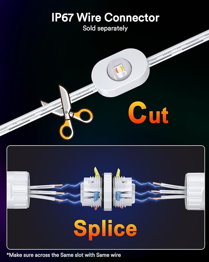 Lumary Permanent Outdoor Lights 2 with Remote, Slide-Base, 150ft with 90 RGBAICW LEDs 5400lm for House Daily & Accent Lighting, DIY 110+ Scene for Christmas Decor, Work with Alexa Google, White