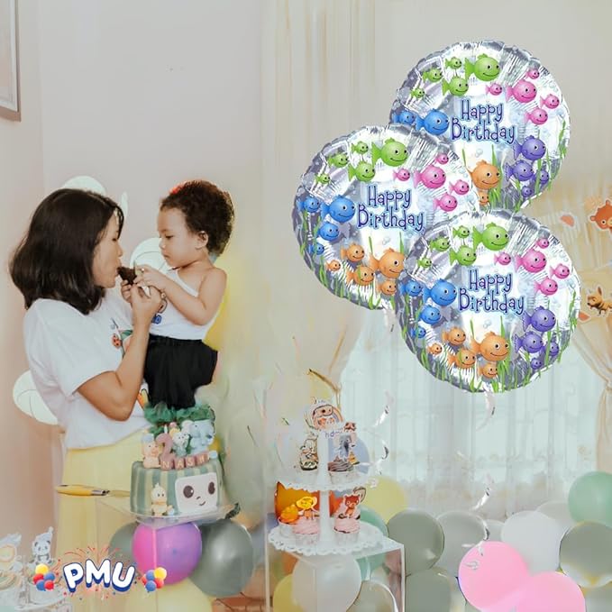 PMU Happy Birthday Fish bowl 18 Inch Mylar-Foil Balloon Pkg/5