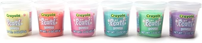 Crayola 20pk Pearl Dough 20pk x 3oz – Ideal Halloween Party Favors & Fidget Toys, Sparkling Colors for Creative Play, Safe Non-Toxic Crafting, Great Party Favors & Classroom Fun