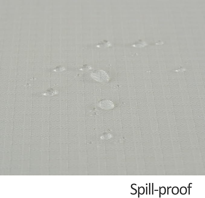 maxmill Round Weaved Texture Design Tablecloth Spill-Proof Wrinkle Free Soft Washable Table Cloth for Circular Table Cover, for Dining Room Buffet Banquet Parties Holiday Dinner, 70 Inch Ivory