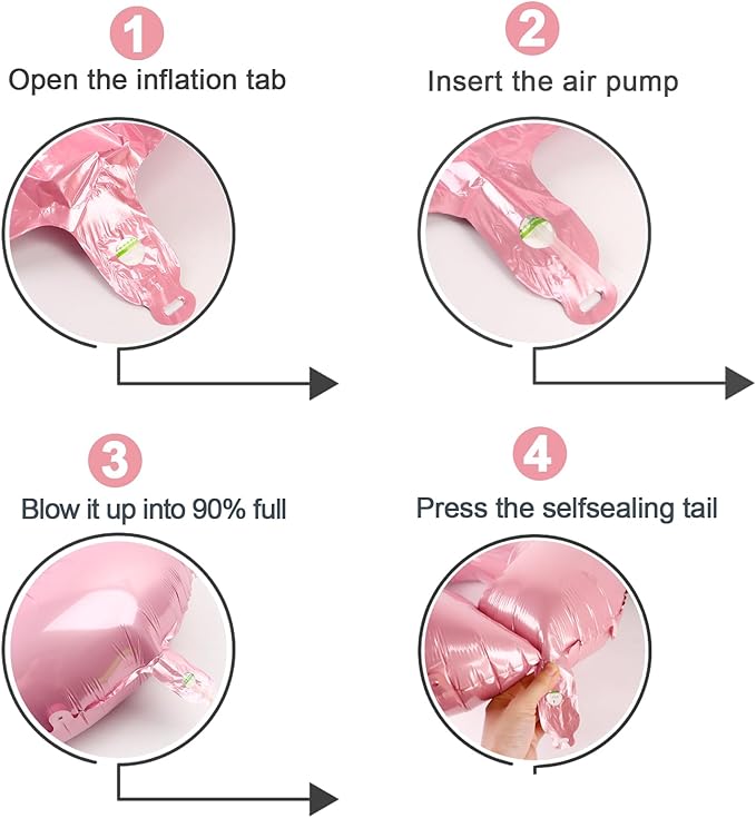 10 Balloon Number, Pearlescent Pink Number 10th Birthday Balloons 40 Inch, 10 Years Old Pearlescent Pink Birthday Decorations for Boys Girls, 10th Anniversary Decorations