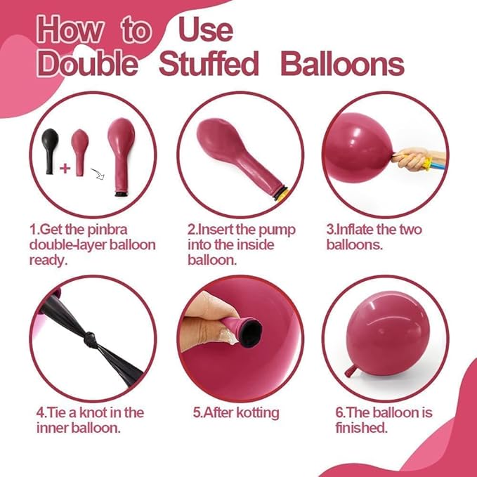 Dusty Rose Balloon Garland Double Stuffed Dusty Pink Mauve Balloons Light Pink Pearl White Cream Boho Balloon Arch Kit for Girls Women Birthday Baby Shower Bridal Engagement Party Decorations