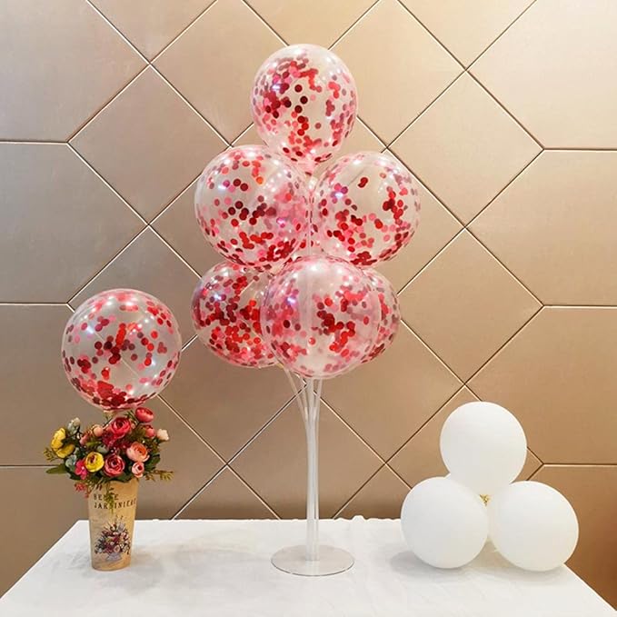 Red Confetti 5000 Pieces 1 Inch Table Confetti Glitter Dots for Wedding Baby Shower Birthday Party Table Decorations(1.76 OZ)