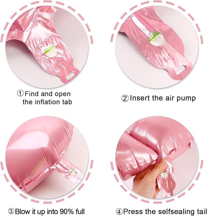 40 Inch Pearlescent Pink 3 Large Number Balloon, 3 13 23 30 33 36 38 Pearl Pink Birthday Party Decorations, Number Three Foil Balloons for Anniversary Party Graduations Celebration Supplies