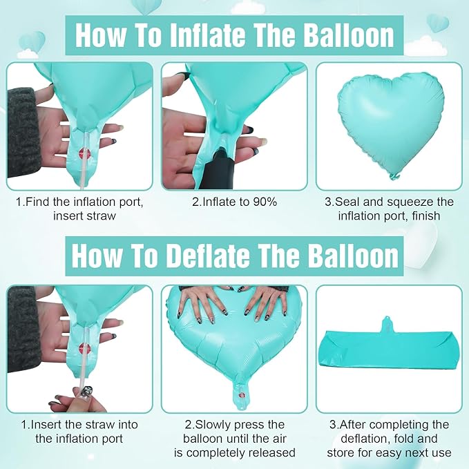 Pastel Colorful Heart Balloons,10Pcs Rainbow Foil Heart Shaped Balloons,18Inch Pink Blue Yellow Green Purple Helium Balloon for Valentines Engagement Birthday Baby Shower Wedding Party Decorations