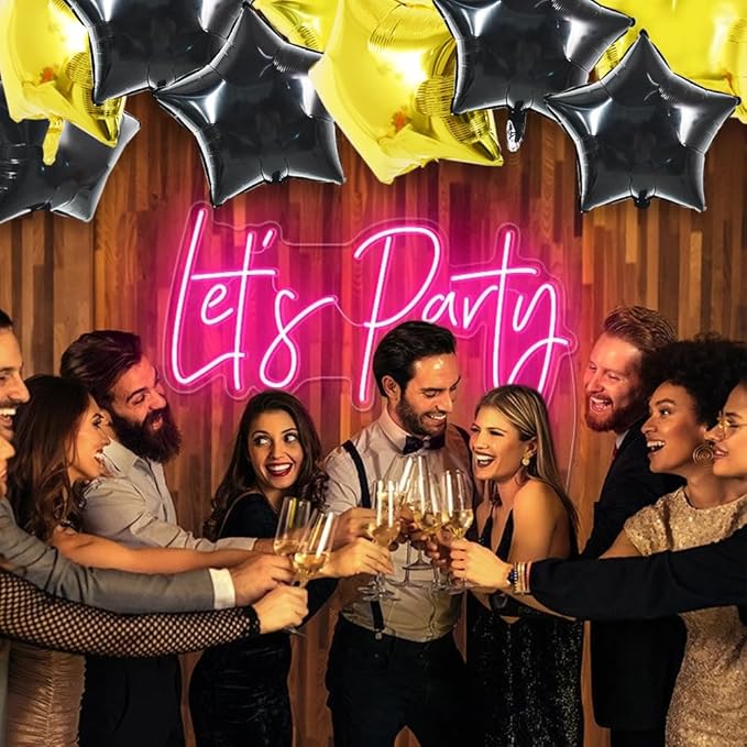 TONIFUL 30Pcs 18 Inch Large Black Gold Star Shape Foil Balloons Big Stars Helium Mylar Ballons for Birthday Wedding Baby Shower Anniversary Engagement Party Decorations Supplies