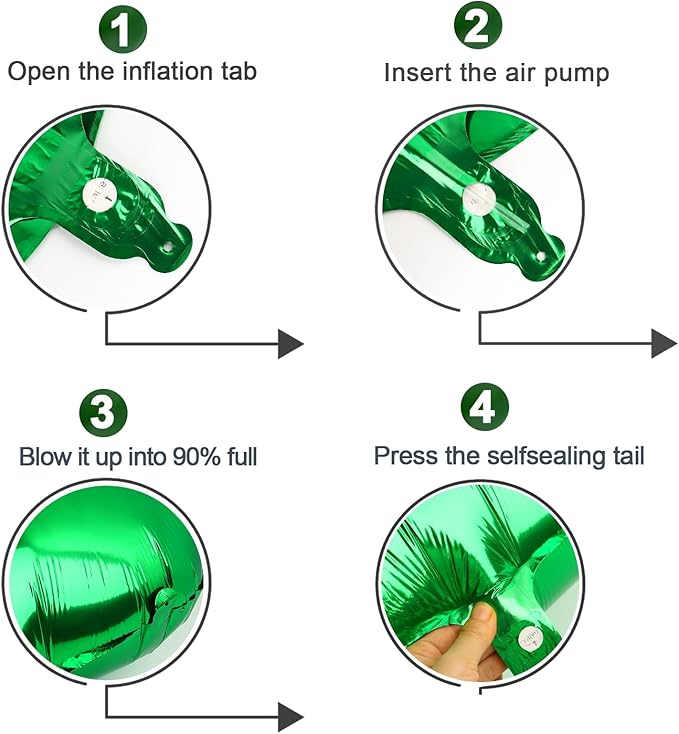 10 Balloon Number, Green Number 10th Birthday Balloons 40 Inch, 10 Years Old Green Birthday Decorations for Boys Girls, 10th Anniversary Decorations