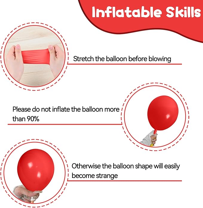 Red Blue Gold Balloons, 12 Inch Red Blue Black Helium Balloons with Confetti Balloon Carnival Circus Birthday Party for Boys Baby Shower Wedding Party Decoration Supplies