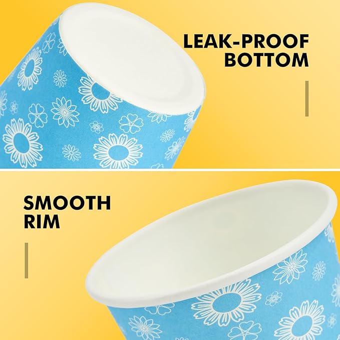 RACETOP [300 Pack] Paper Cups 3 oz, Bathroom Cups 3 oz, Disposable Bathroom Paper Cups, Small Mouthwash Cups, Ideal for Party, Travel, Events