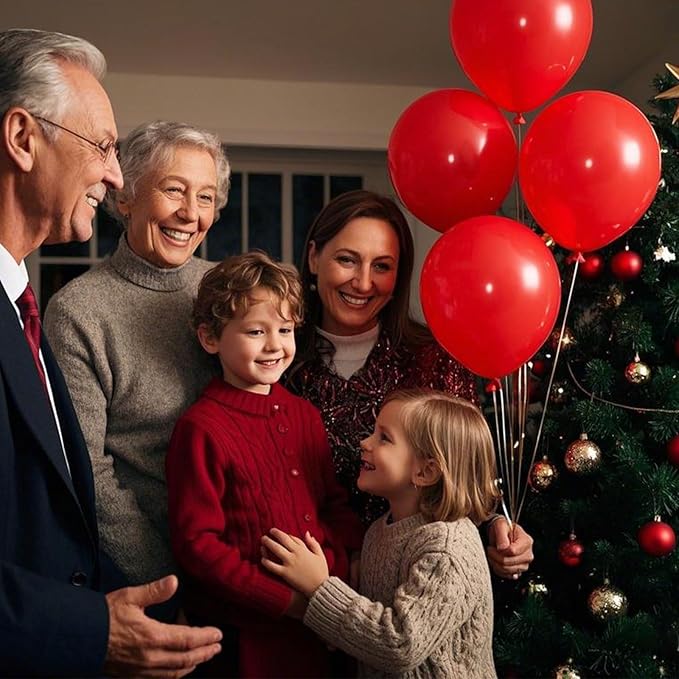 Red Balloons Red Birthday Decorations 160 Pack 5 inch Round Latex Balloons for Wedding Anniversary Birthday Valentine's 4th of July Independence Memorial Day Patriotic Party Decorations