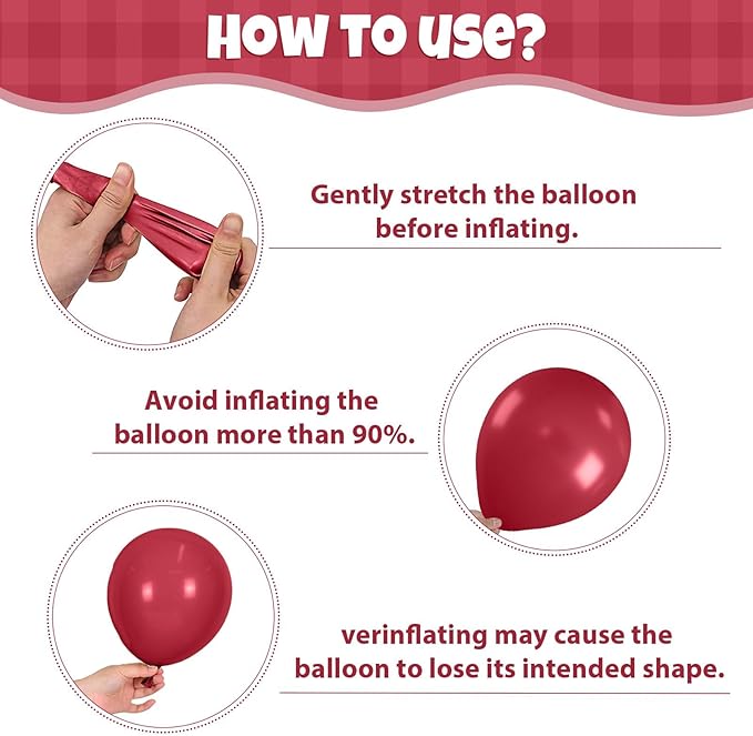 Burgundy Rose Gold Balloon, 50 Pcs 12 Inches Metallic Rose Gold Confetti Balloon, Red Sand White Latex Balloons for Women Girls Birthday Bridal Shower Wedding Anniversary Prom Party Decoration