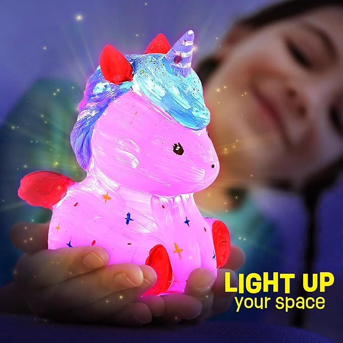 Paint Your Own Lamp - DIY Painting Kit, Painting Kit Arts & Crafts for Kids Ages 8-12, Art Supplies Birthday Easter Party Holiday Gift (Pony)